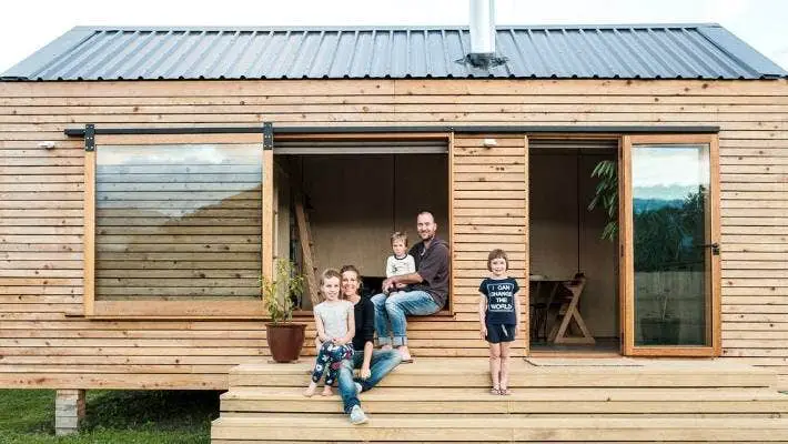 Family of five love their tiny house