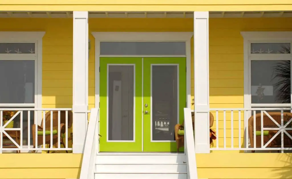 Fresh Look with Lemon & Lime Front Door Color