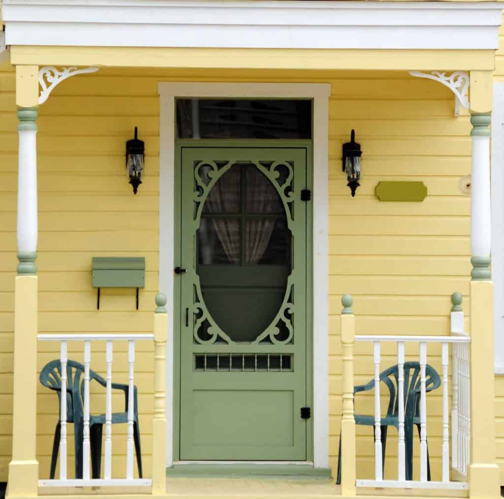 Sage Green Front Door