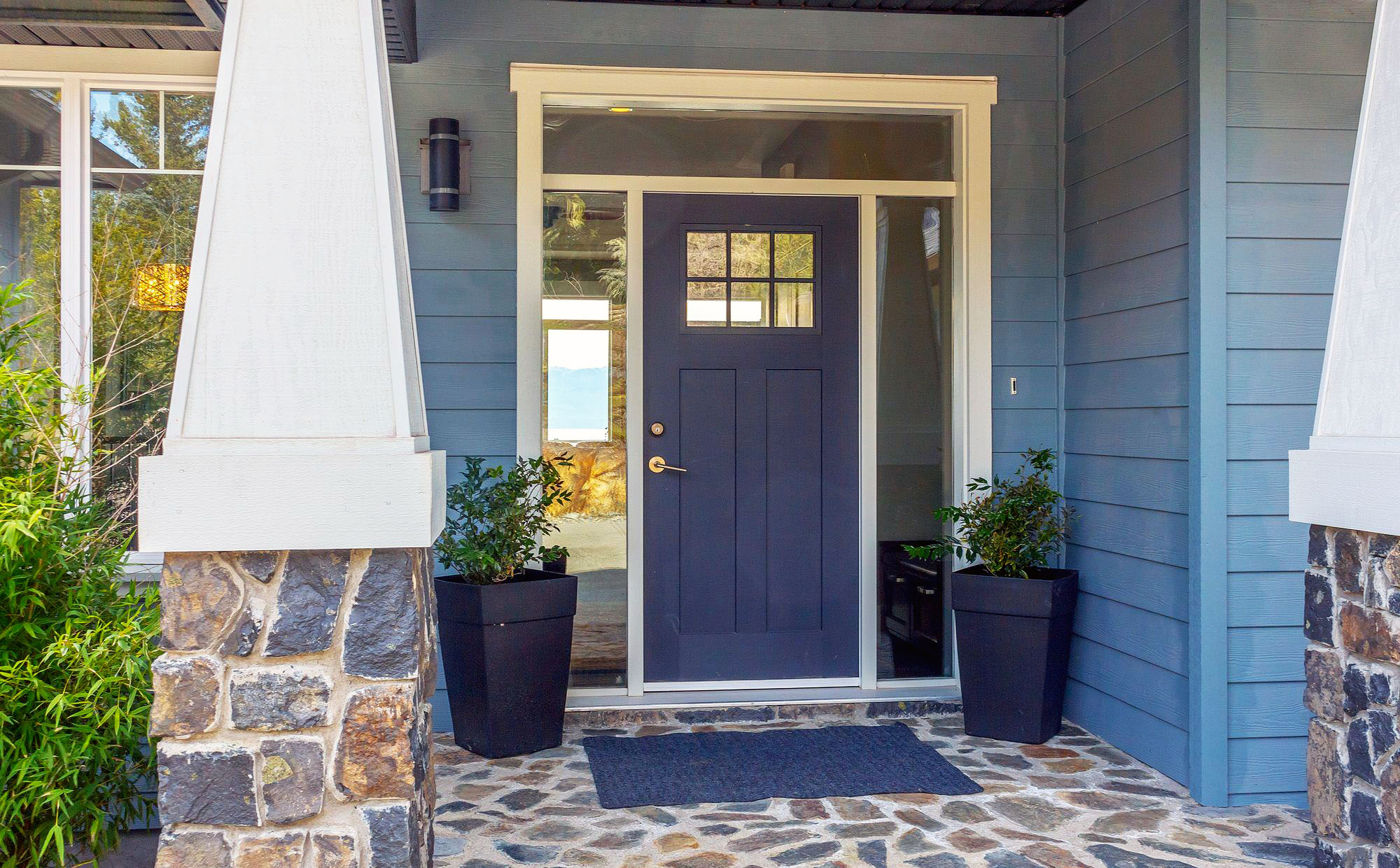 13 Best Front Door Paint Colors For A Blue House Materialsix