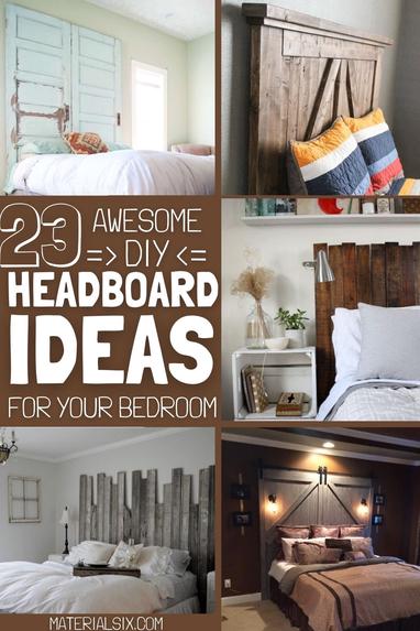 23 Easy Diy Headboard Ideas, Diy Headboard With Shelf And Lights