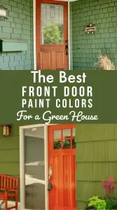 10 Best Front Door Color Ideas for Green House - MaterialSix