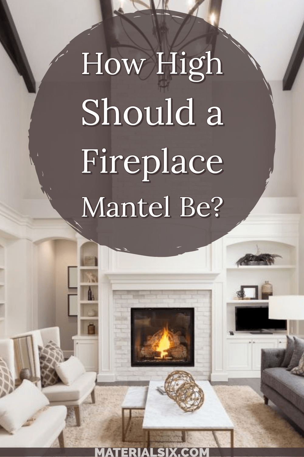 how high should a fireplace mantel be