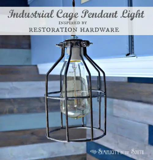 Restoration Hardware Inspired Industrial Pendant