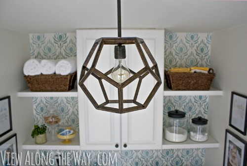DIY Dodecahedron Pendant Light
