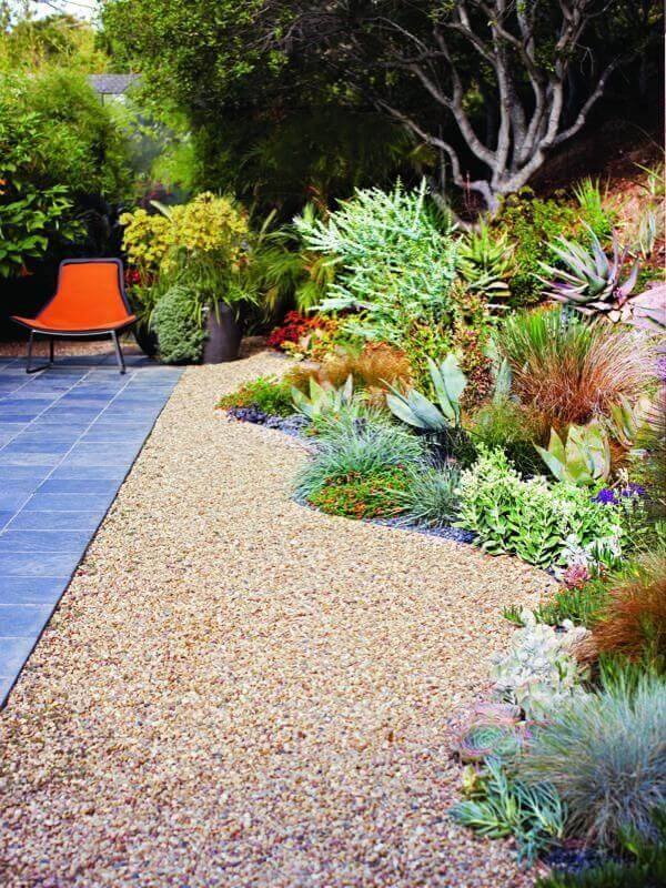 Plant Bed in Gravel Yard