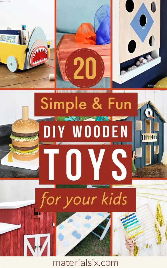 20 Simple & Fun DIY Wooden Toys for your kids