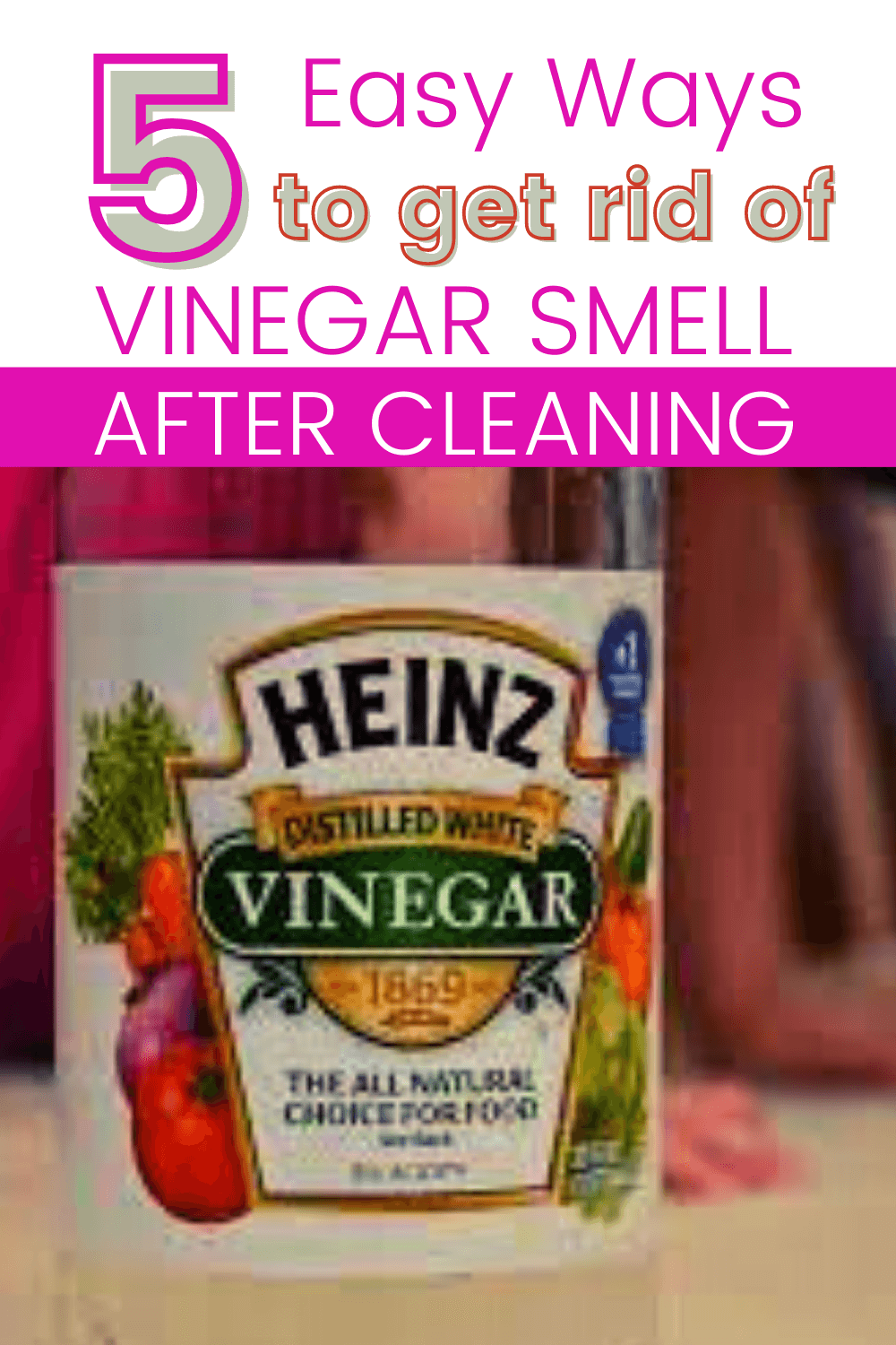 how to get rid of vinegar smell after cleaning