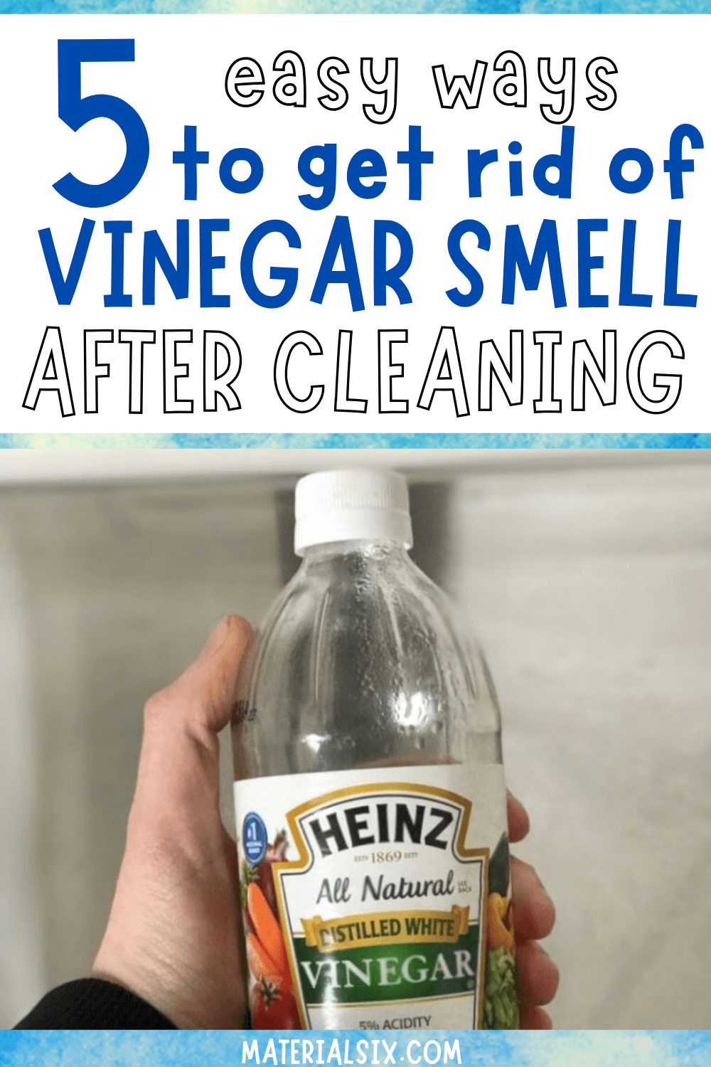 how to get rid of vinegar smell after cleaning