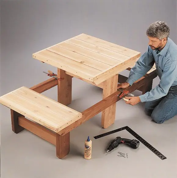 DIY Picnic Table for Two
