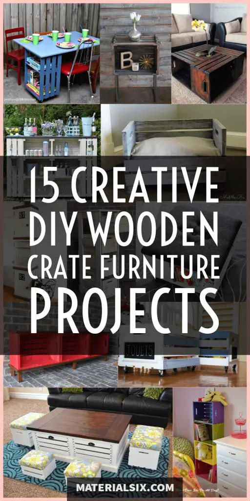 DIY wooden crate furniture projects