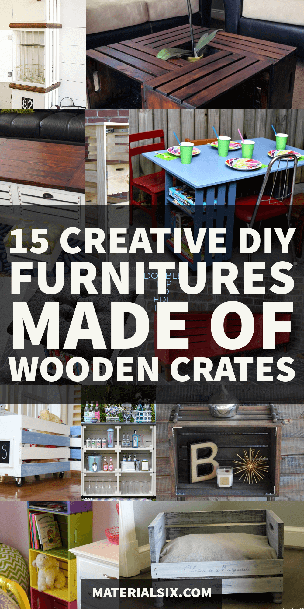 15 Creative DIY Furniture Projects Made Of Wooden Crates 15 Creative DIY Furniture Projects Made Of Wooden Crates