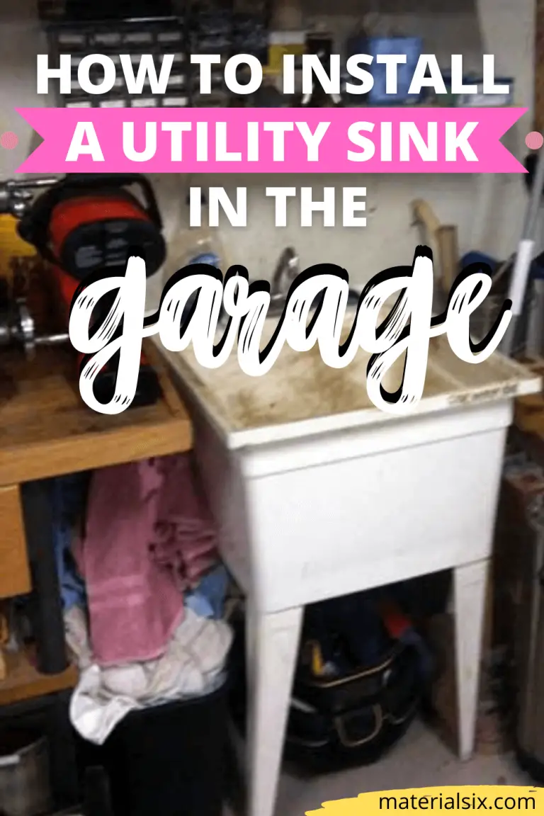 How to Install a Utility Sink in Garage MaterialSix