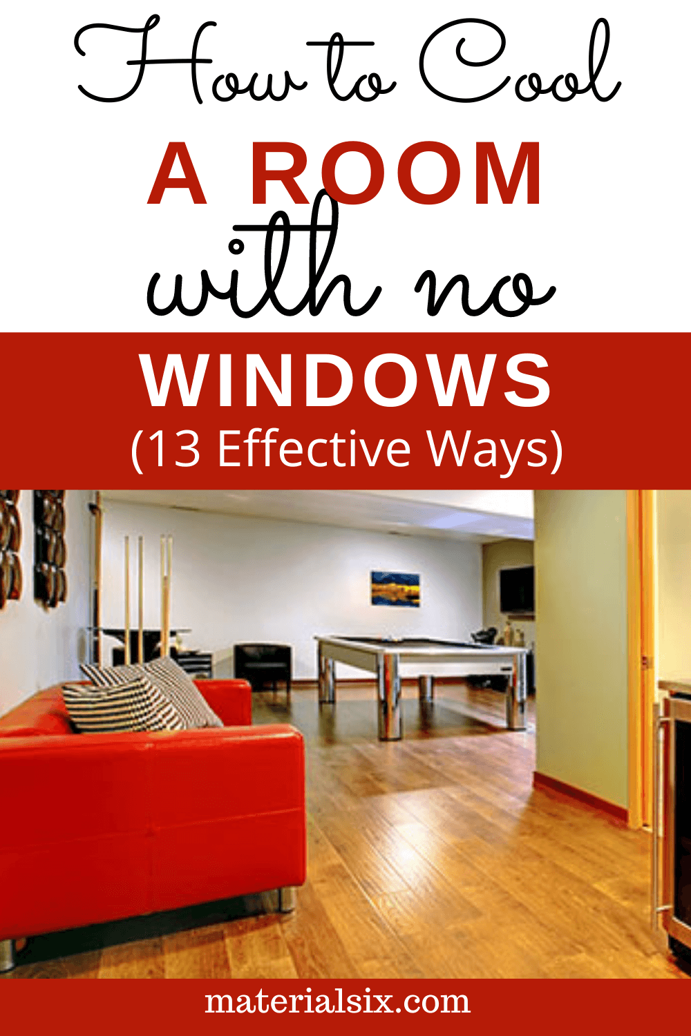 how to cool a room with no windows