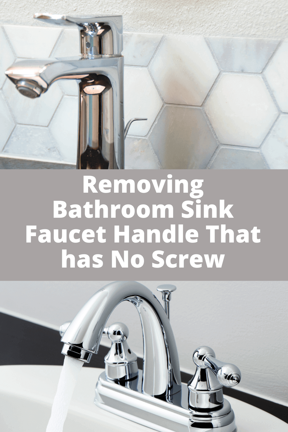 How to Remove Bathroom Sink Faucet Handle That has No Screw