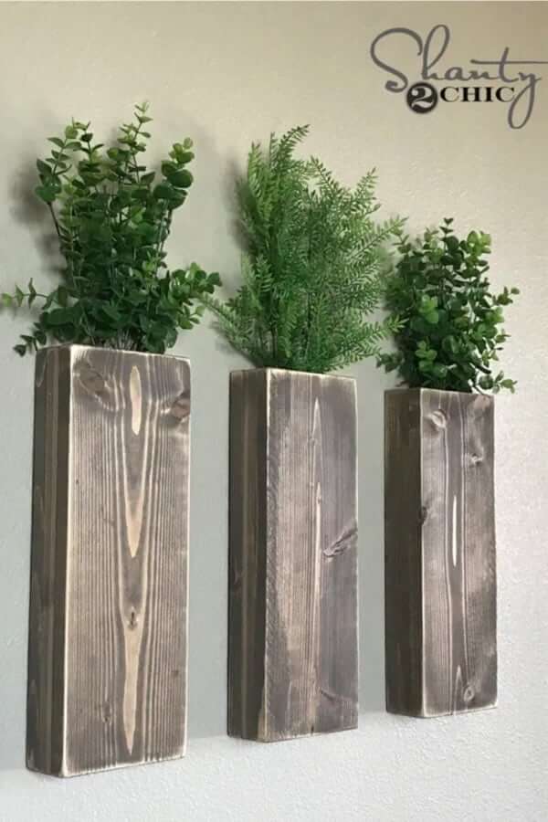 DIY Modern Farmhouse Wall Planters