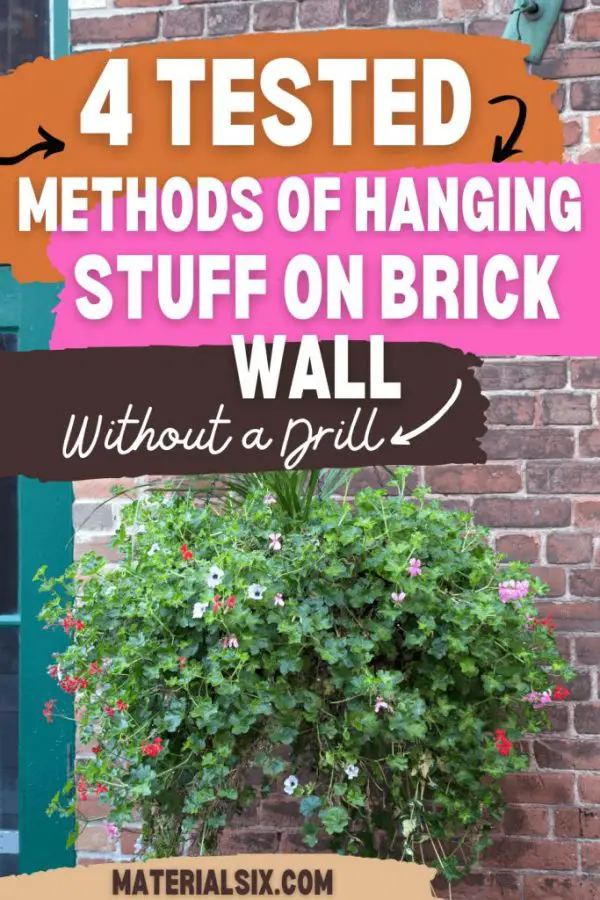 hang pictures brick without drilling