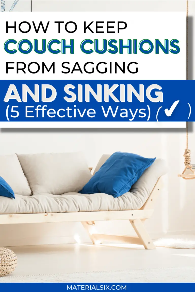 How to Keep Couch Cushions From Sagging & Sinking