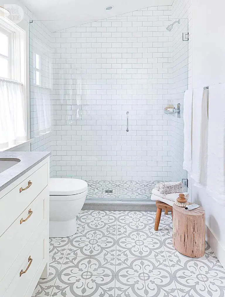 All White Shower Tile Ideas