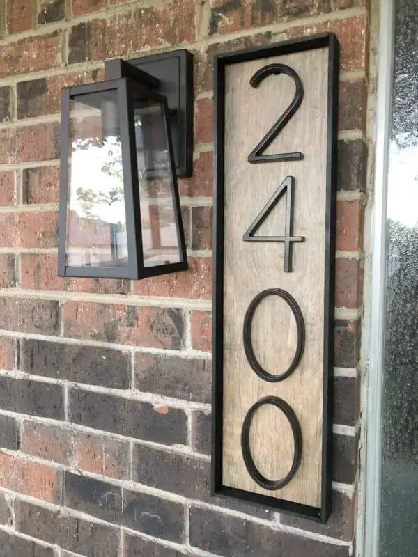 Framed Home Numbers