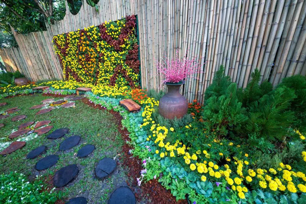 Flower Panel on the Fence