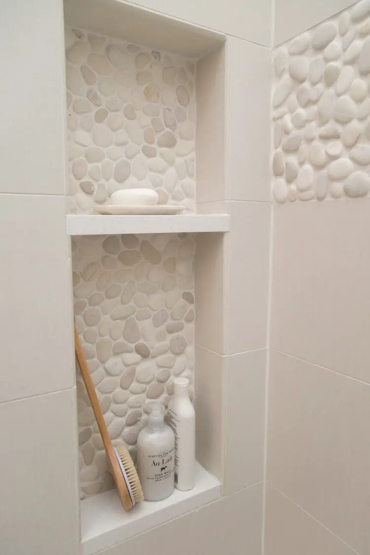 Beige Stone Tiles - Shower tile ideas