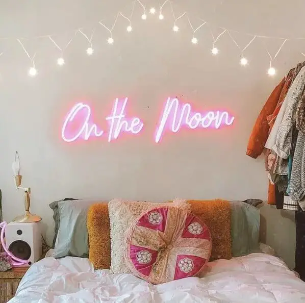 Cute Neon Headboard Sign