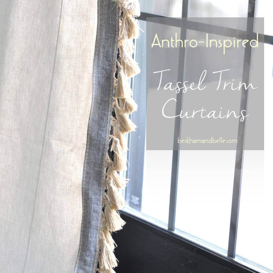 Fabric Curtains with Tassels