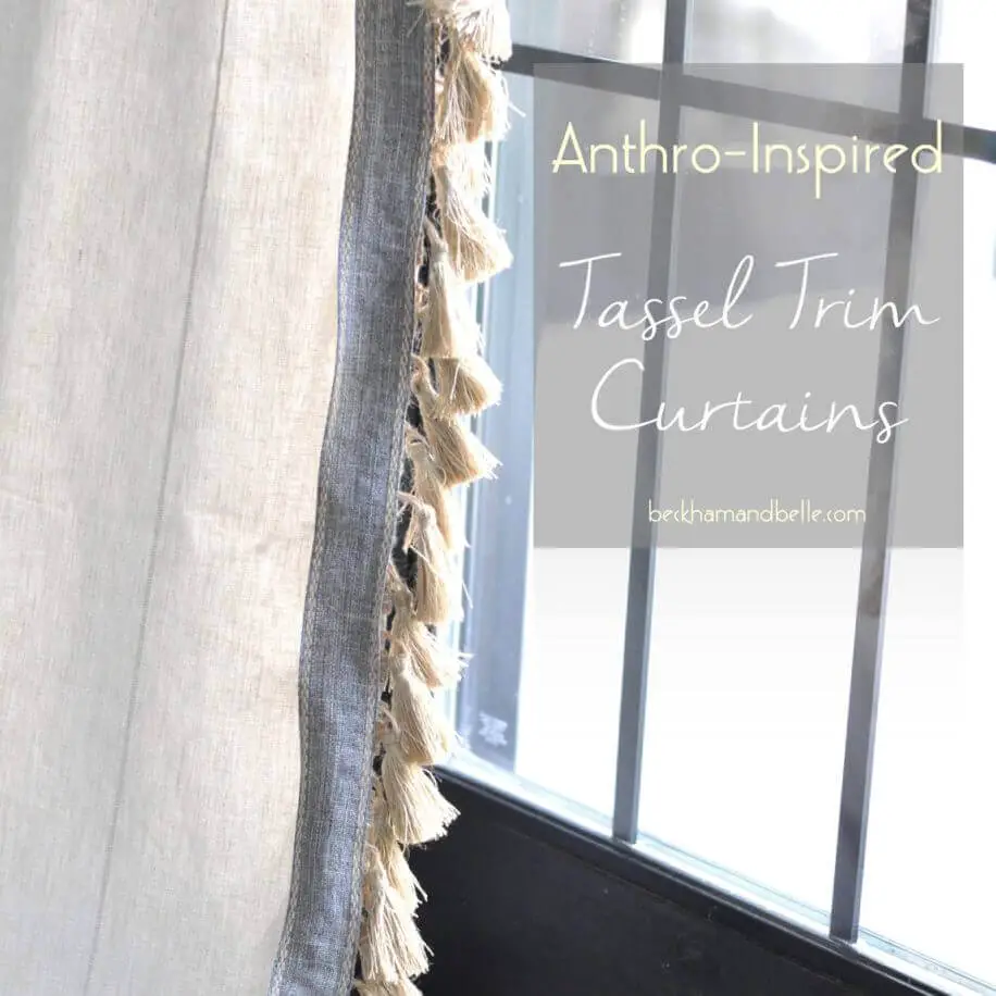 Fabric Curtains with Tassels