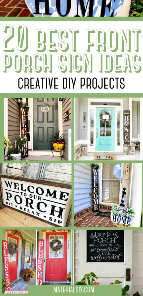 20 Best Front Porch Sign Ideas & Creative DIY Projects