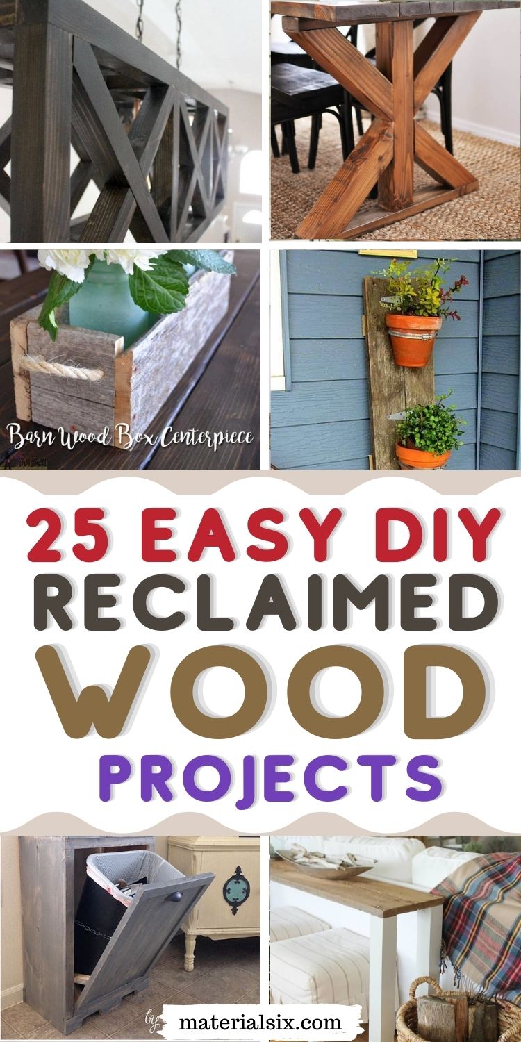 25 Easy DIY Reclaimed Wood Projects
