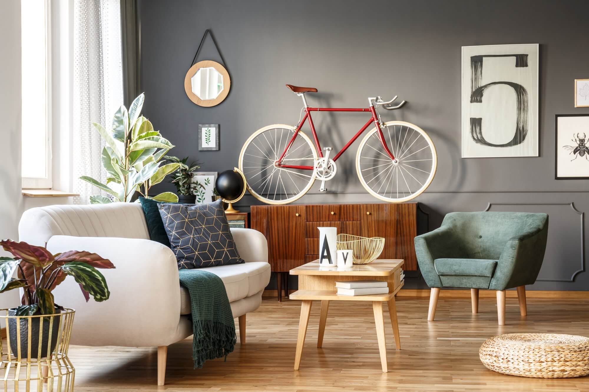 Bicycle as Decor - Living Room Decor