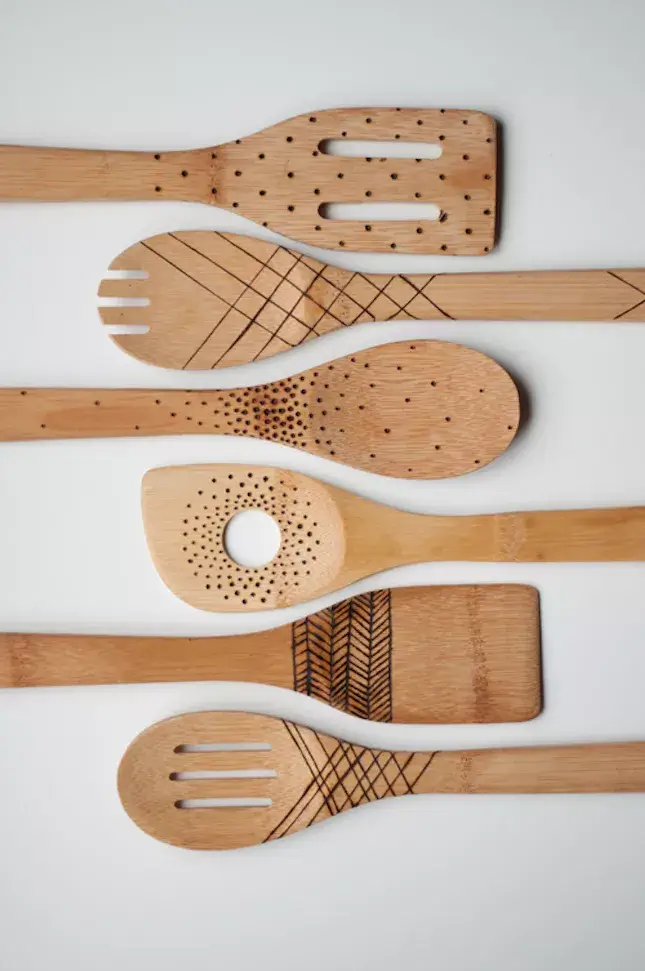 Etched Wooden Spatula - dremel projects