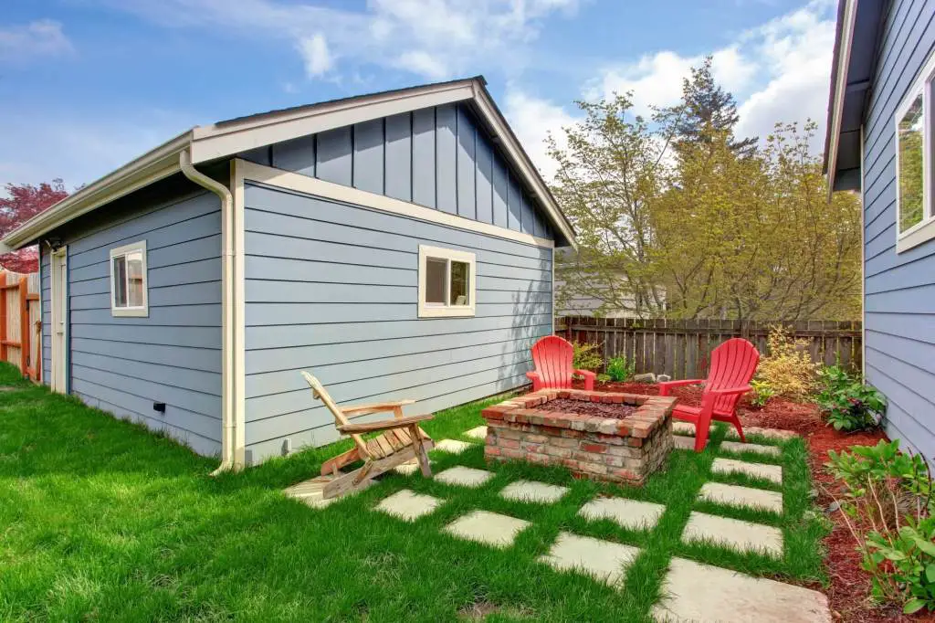 Backyard Living Space with Firepit