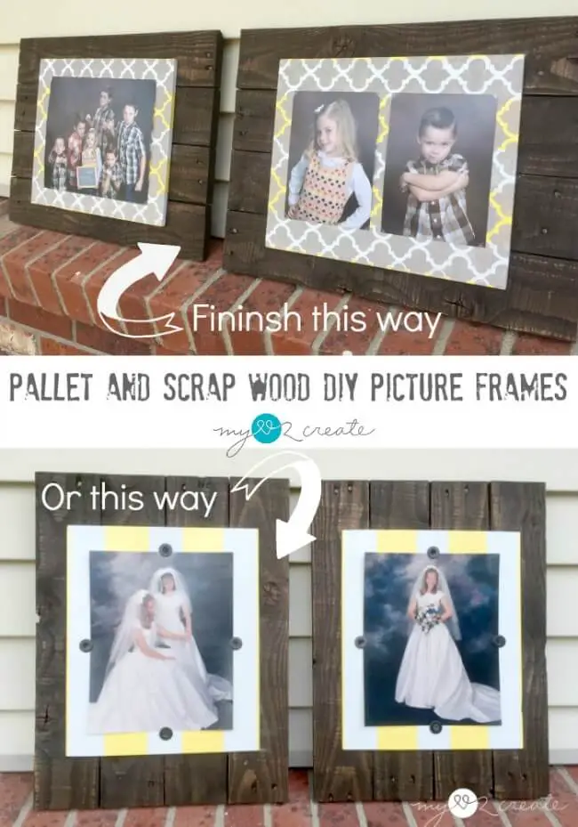 Shabby Chic Photo Frame - MyLove2Create, Pallet and scrap wood diy picture frames