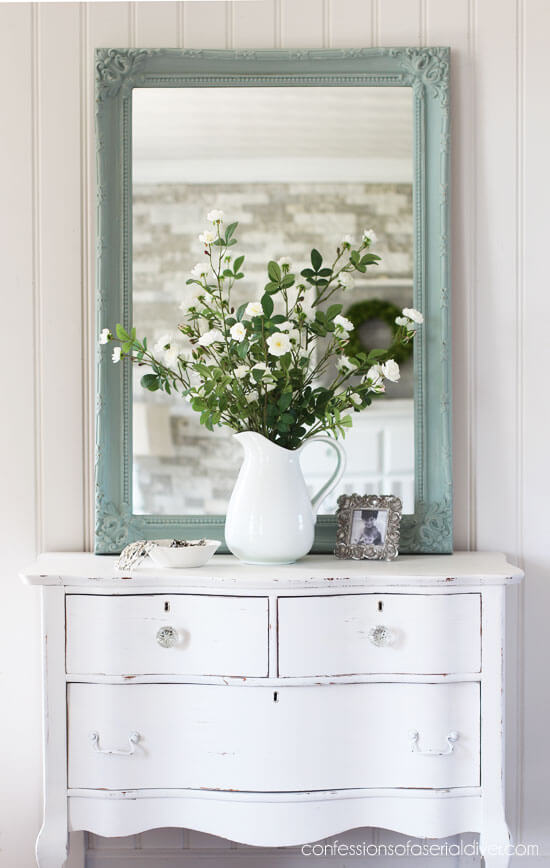 DIY Mirror Makeover with Paint