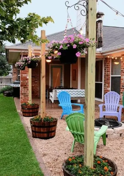 Vertical Garden Beside Front Yard Porch