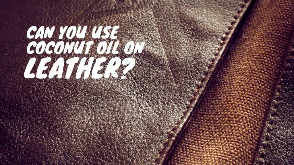 Can You Use Coconut Oil On Leather
