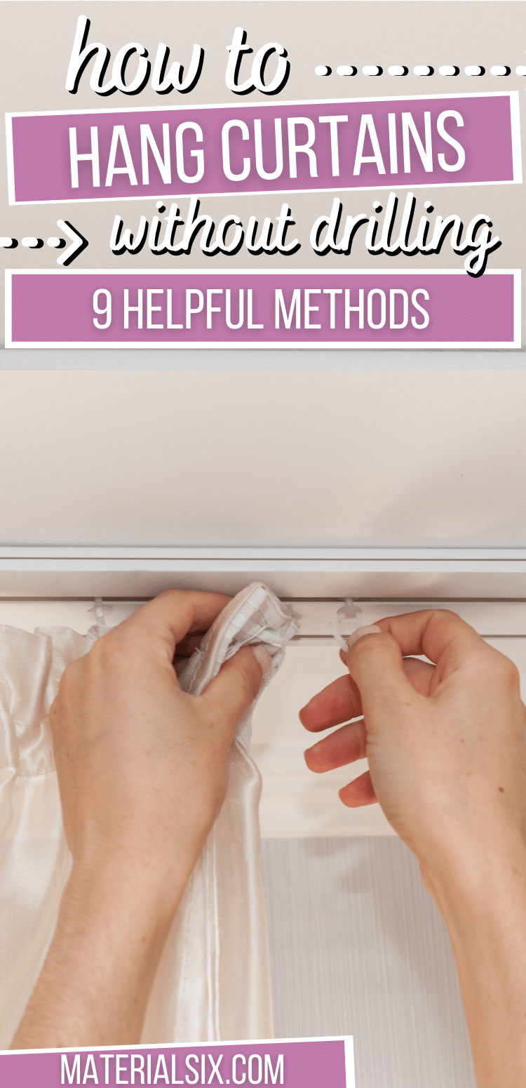 How to Hang Curtains Without Drilling (9 Helpful Methods)