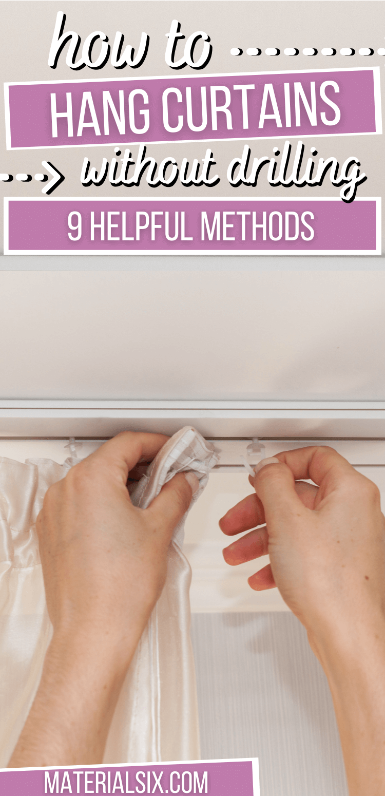 How To Hang Curtains Without Drilling 9 Helpful Methods 3134