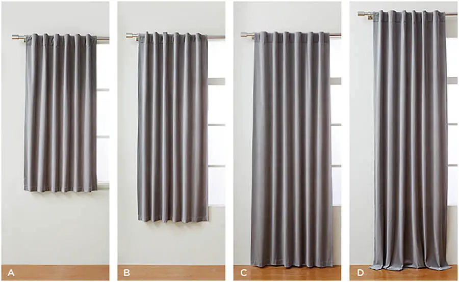 Standard Curtain Panel Sizes According To The Height And Width