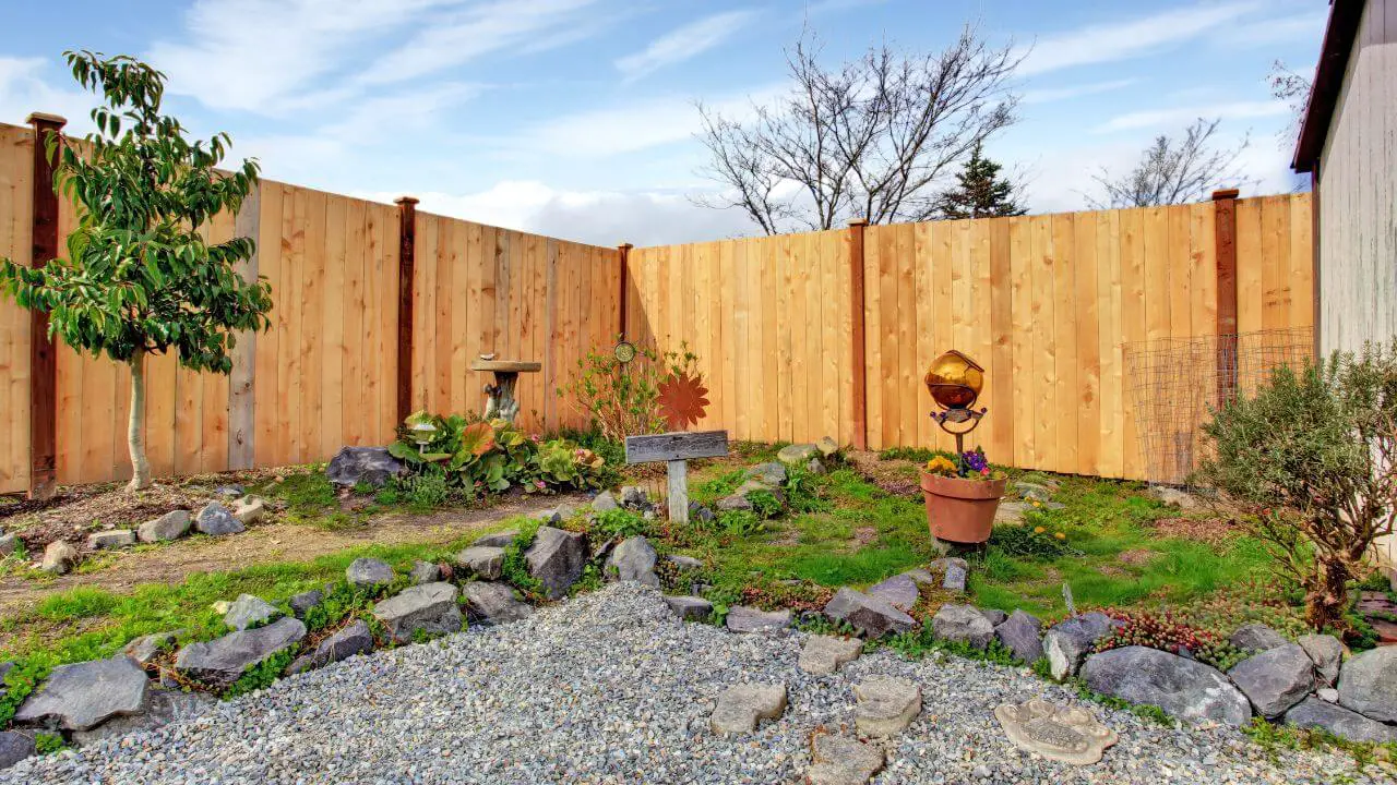 Backyard landscaping ideas along fence