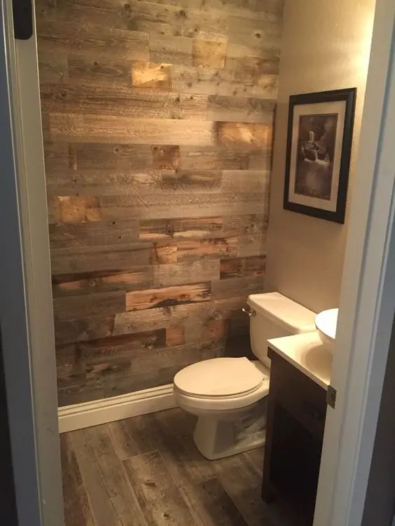 Can you use vinyl flooring on bathroom walls?