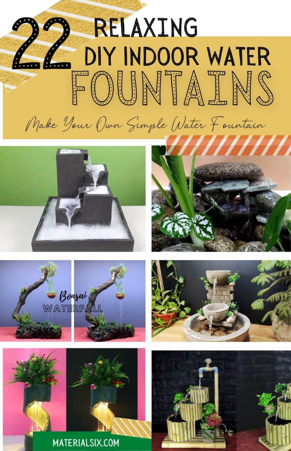 22 Amazing DIY Indoor Water Fountains for Your Home