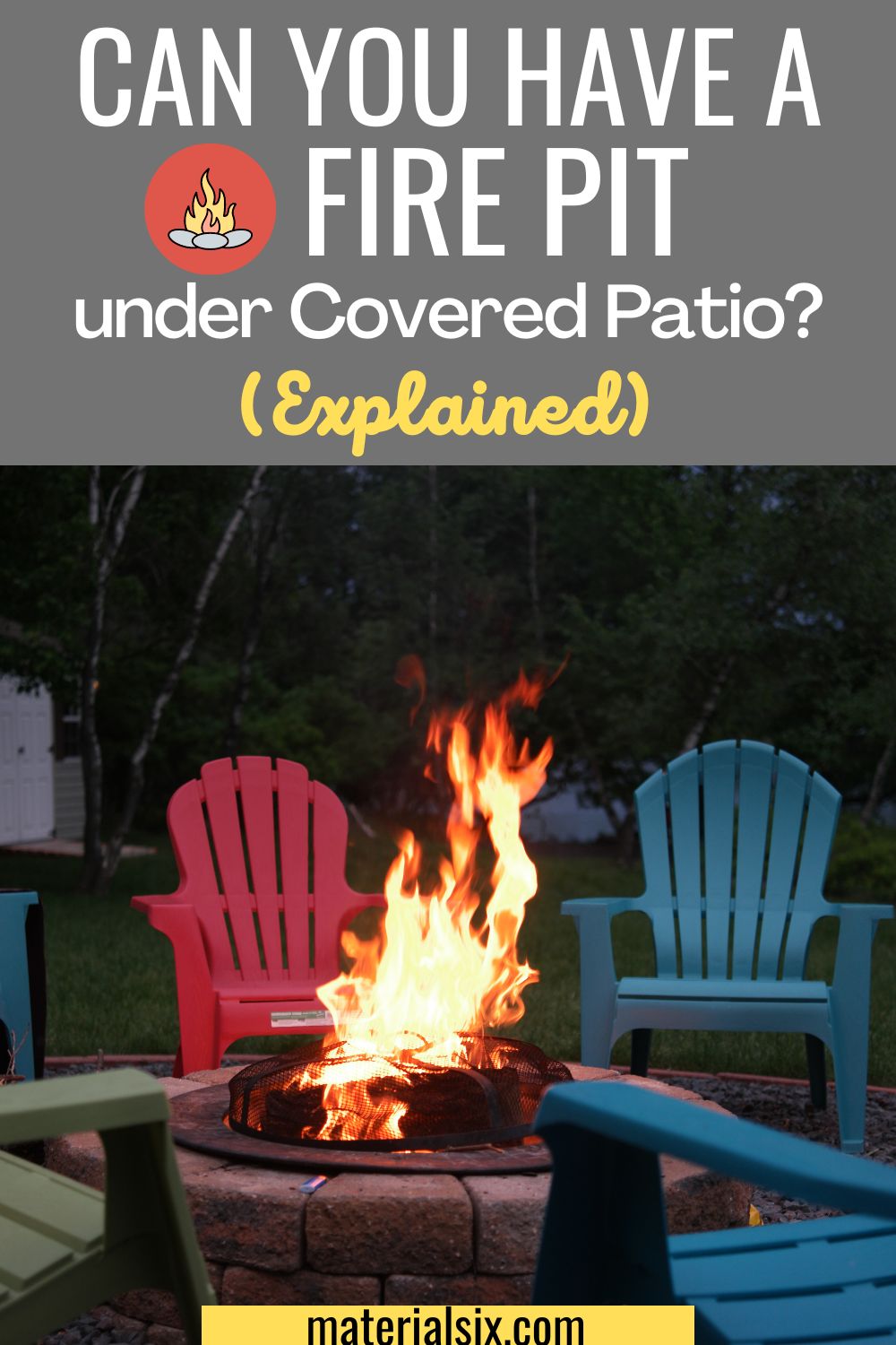 Can You Have a Fire Pit Under Covered Patio