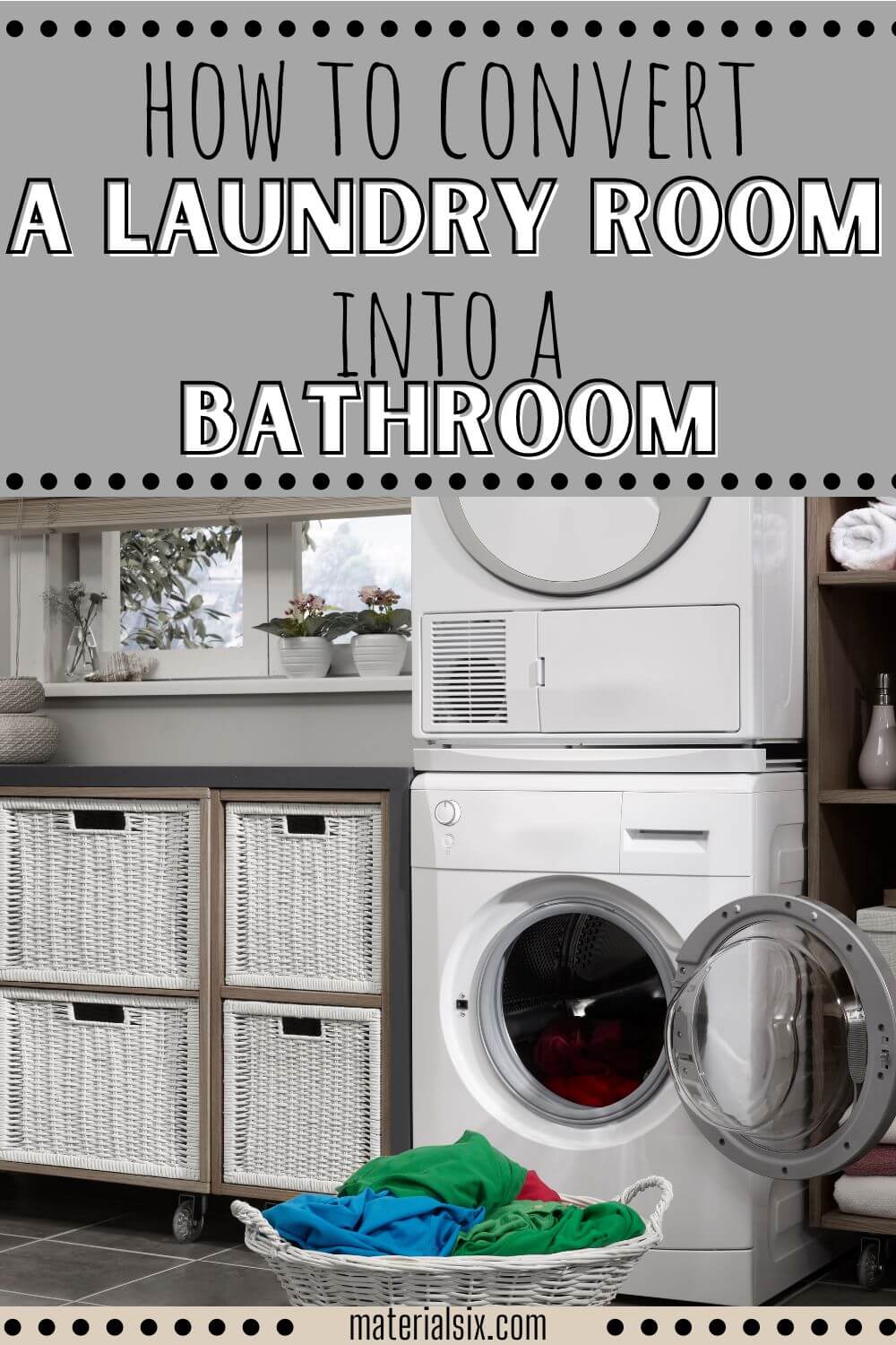 How to Convert a Laundry Room Into a Bathroom (1)