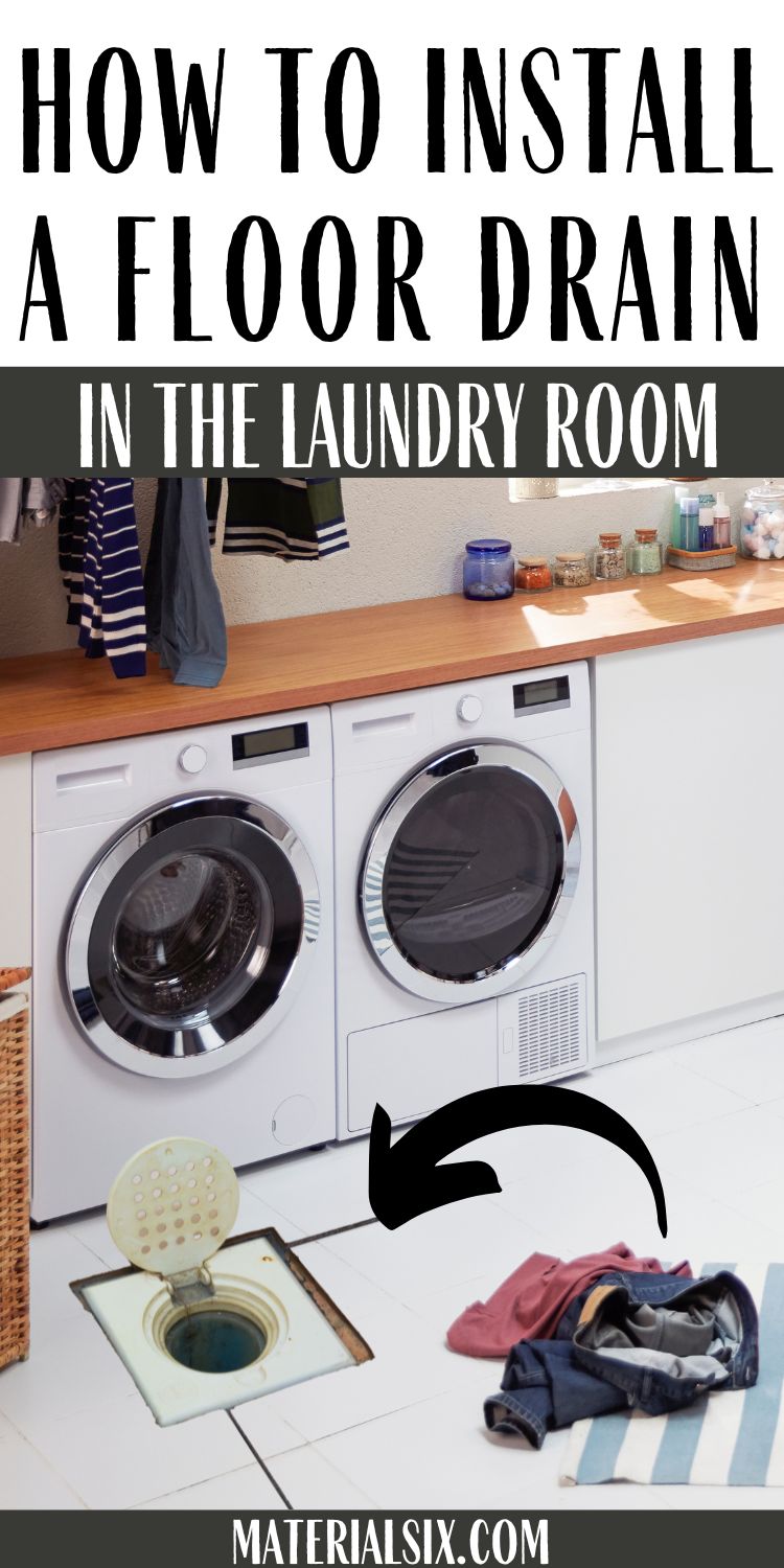 How to Install a Floor Drain in The Laundry Room