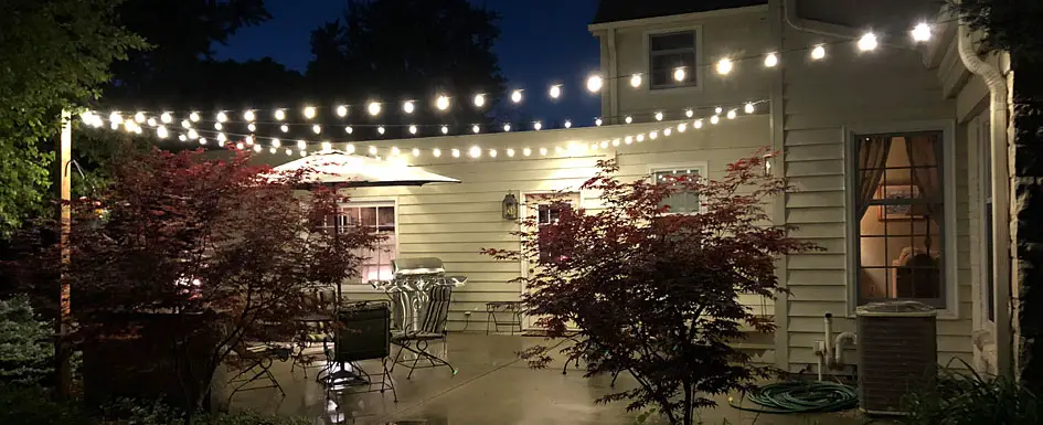 How to cut patio string lights 2