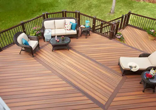 Fluid and Space-Defining Wood Grains - Deck color schemes