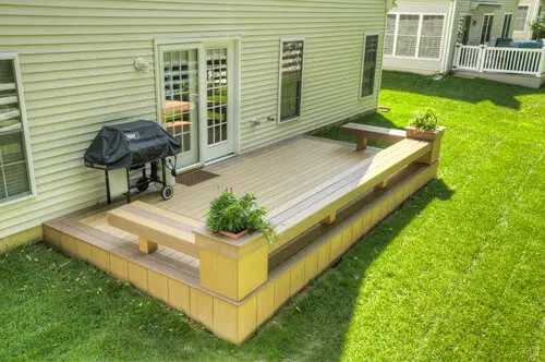 Light brown deck